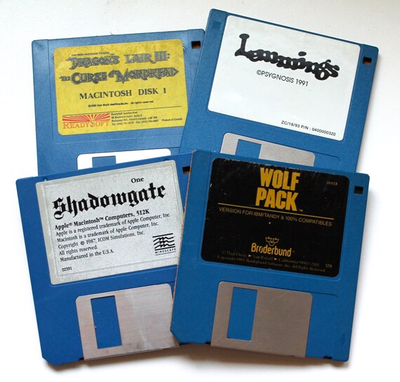 Items similar to 4 Retro Games Floppy Disk Coasters FREE SHIPPING on Etsy