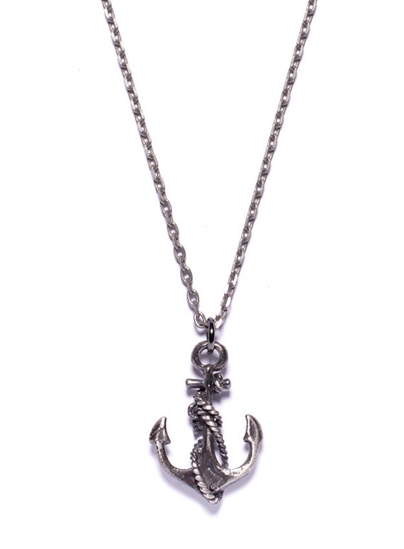 Sterling Silver Anchor necklace for men and by weareallsmith