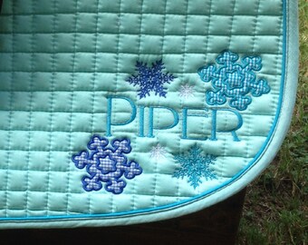 Snowflake Saddle pad