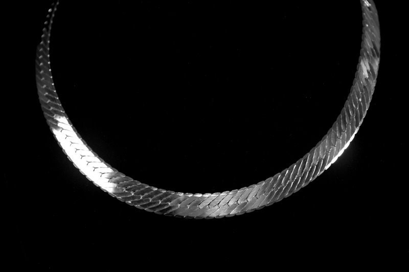 VINTAGE Sterling Silver Necklace Marked 925 Italy by VintageVarla