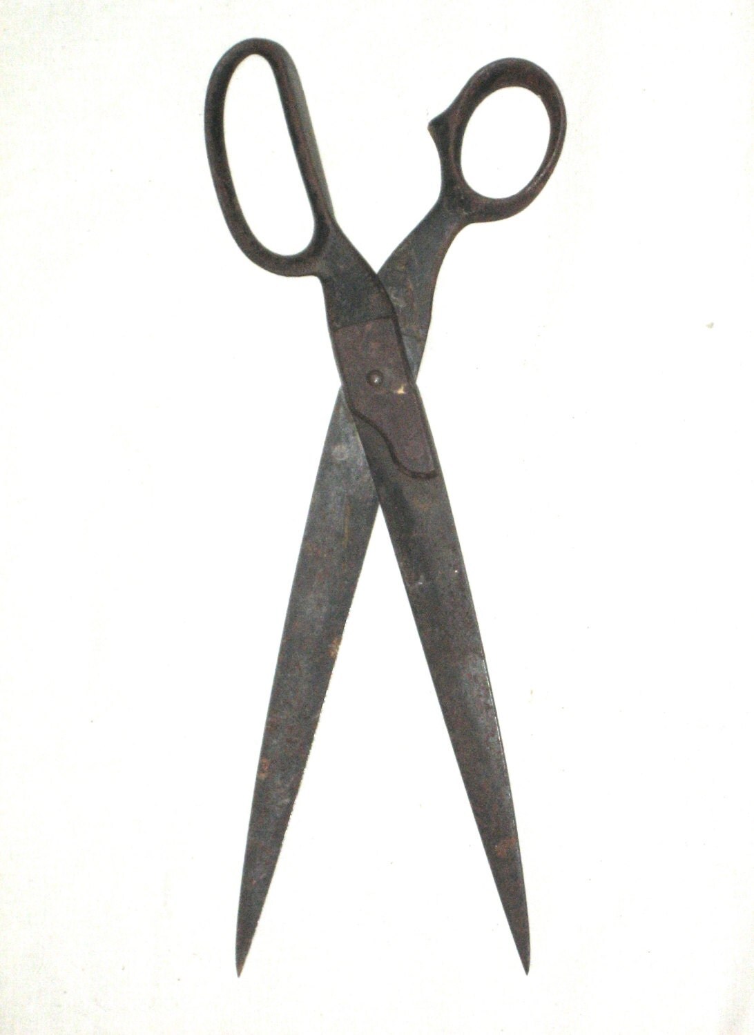 Vintage large size pair of scissors cutting shears