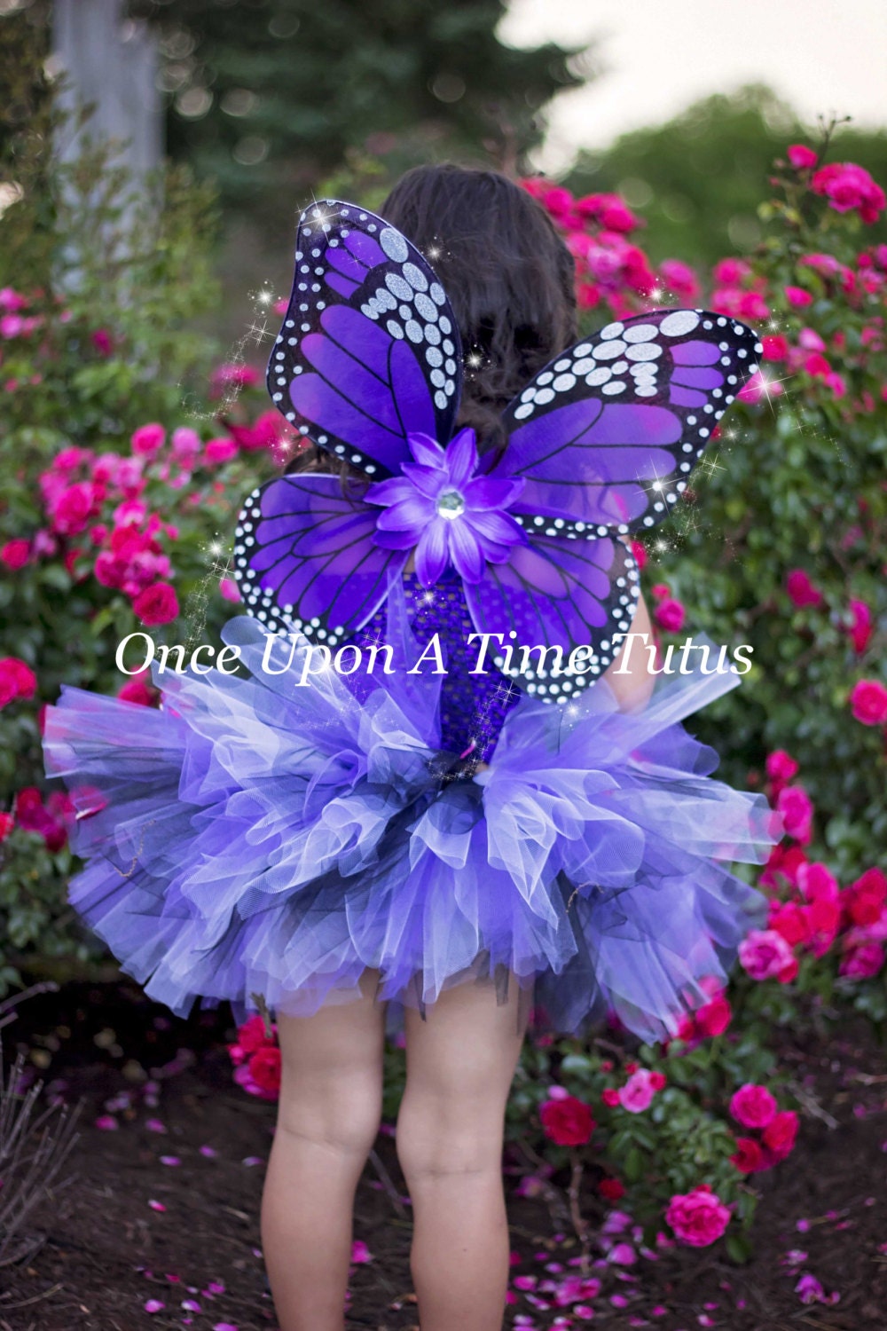 Purple Monarch Butterfly Wings Dress Up or Birthday Party