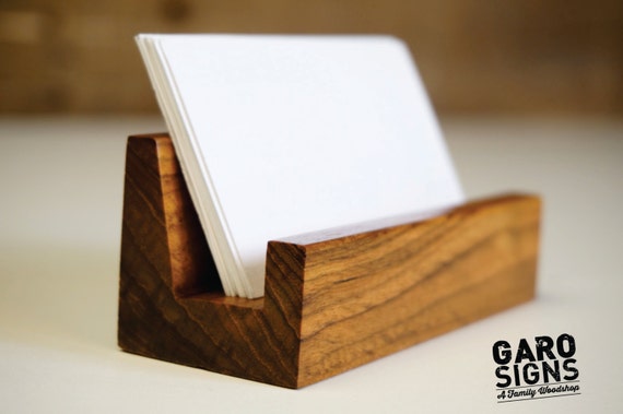 Business Card Holder Business Card Stand Rustic Fice