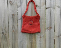 burnt orange suede bag