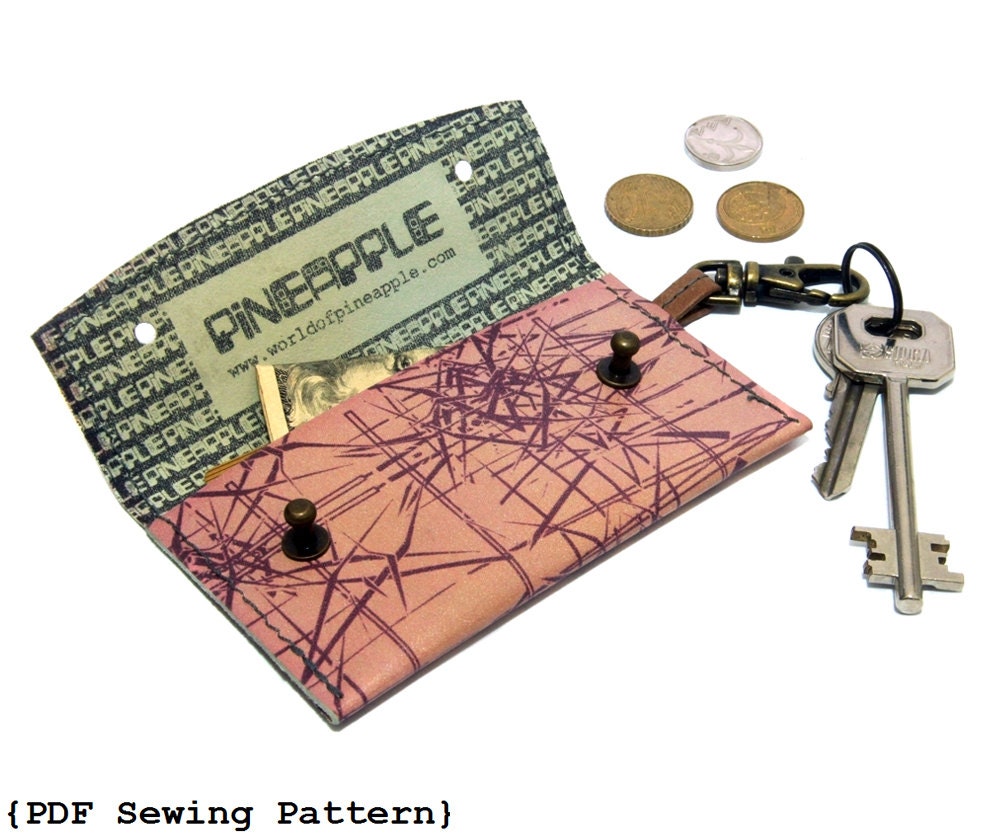 Coin Purse Sewing pattern PDF Purse Sewing Pattern Leather