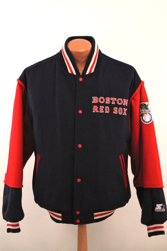 Vintage Red Sox Starter Jacket Men's Large L by BlueCollarVintage