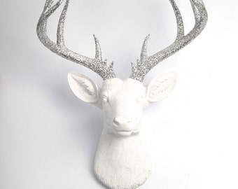 the templeton white resin deer head stag resin white faux the templeton white resin deer head stag resin white faux