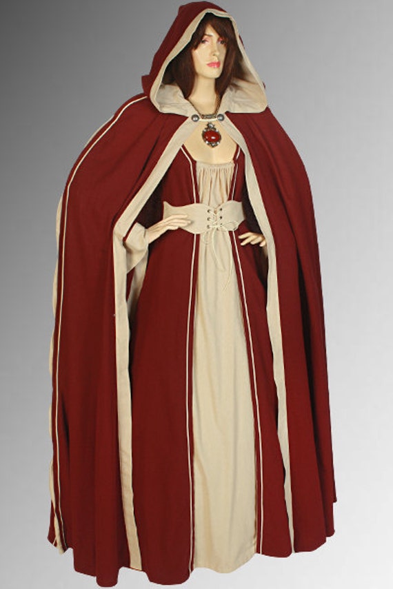More Options Medieval Renaissance Costume Cape Cloak Cotton