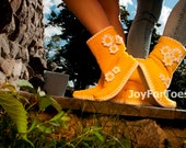 Crochet Boots Outdoor Boots Daisy Boots Woman Handmade Boots Made to Order