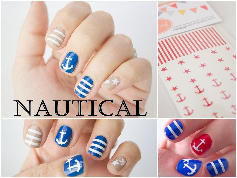 Nautical Theme Nail Art Decals - wide 3
