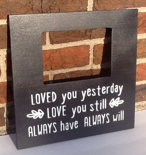 Custom Quote Picture Frame Boyfriend/ Girlfriend Photo Gift