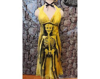 Zombie costume // Skeleton dress // Dead Prom Queen // Halloween // Dead Marilyn Monroe // Dead Beauty Queen // Movie star // party dress