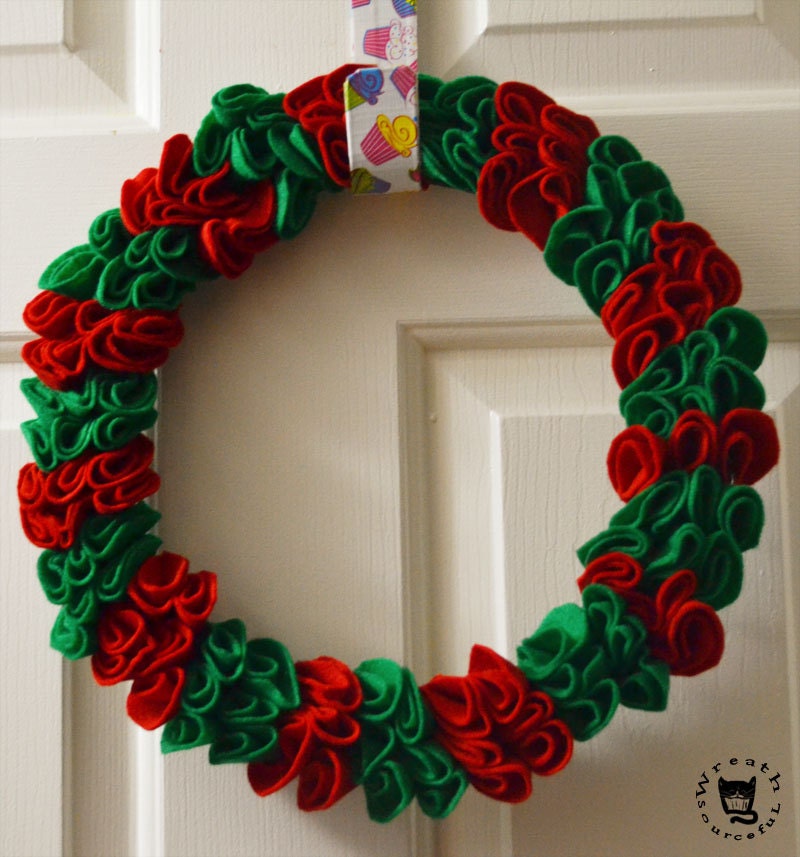 Chrismas Ruffles Wreath