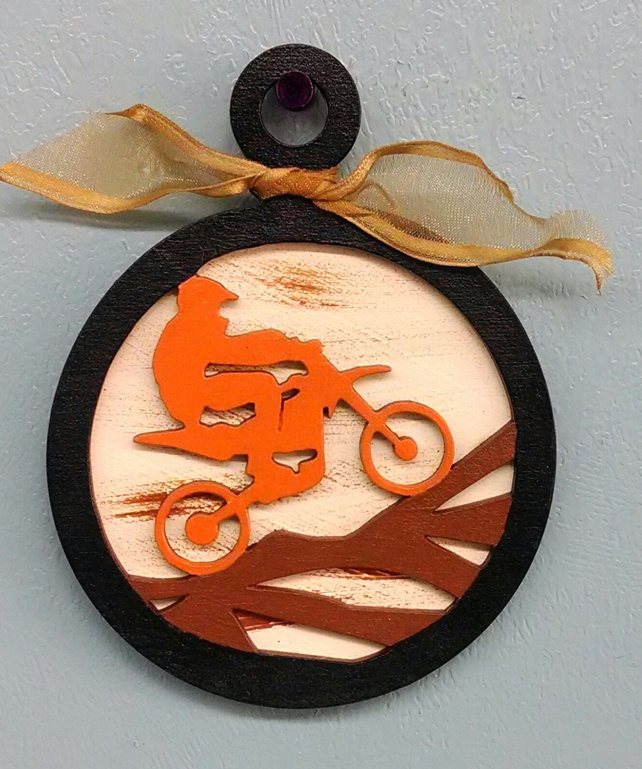 Dirt Bike Rider Ornament