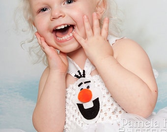 Olaf tutu dress + hat costume, Frozen tutu dress, Frozen Birthday party, snowman tutu dress