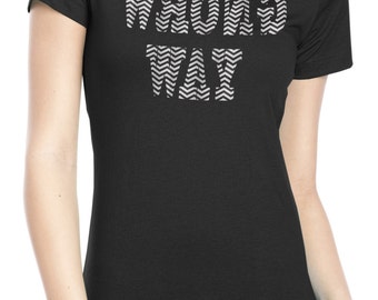 Ladies Twin Peaks shirt - black lodge t shirt - wrong way shirt