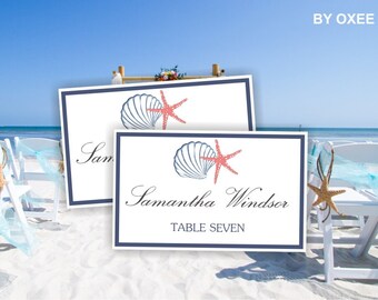 Popular items for beach place cards on Etsy
