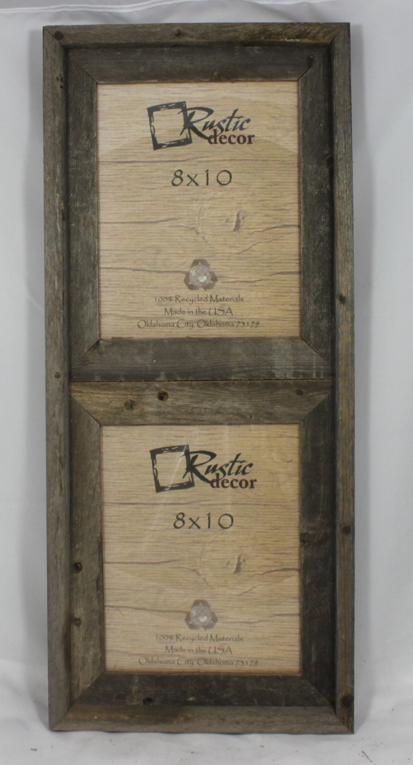 8x10 2 wide Rustic Barn Wood Vertical Double Opening