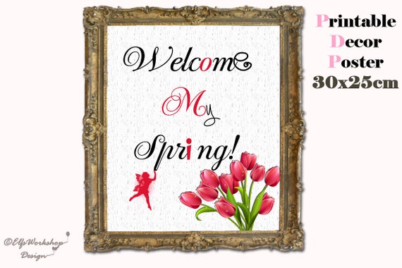 INSTANT DOWNLOAD / 30x25cm Printable poster by TheElfsWorkshop