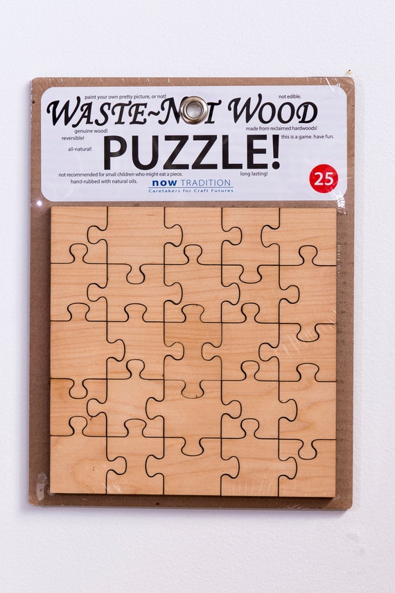 25 Piece PAINTYOUROWN Wooden Handcrafted Puzzle for children