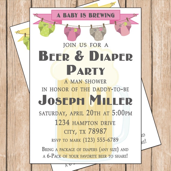 Diaper Party Invitation Wording 6