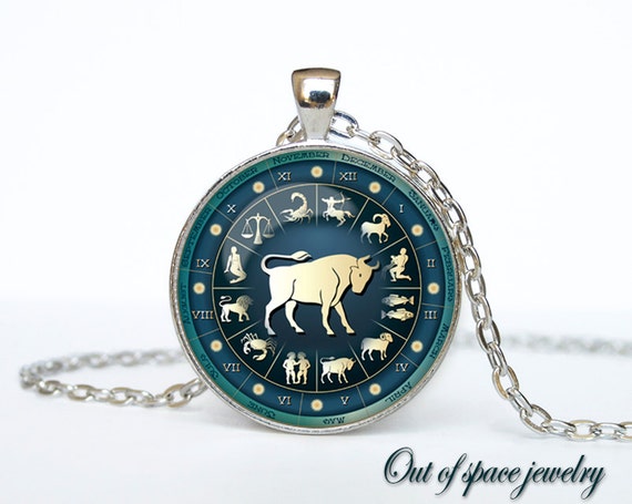 taurus astrology necklace gold