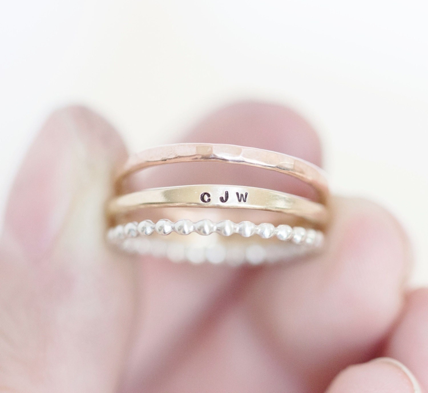 Personalized ring Custom ring Engraved ring Initials ring