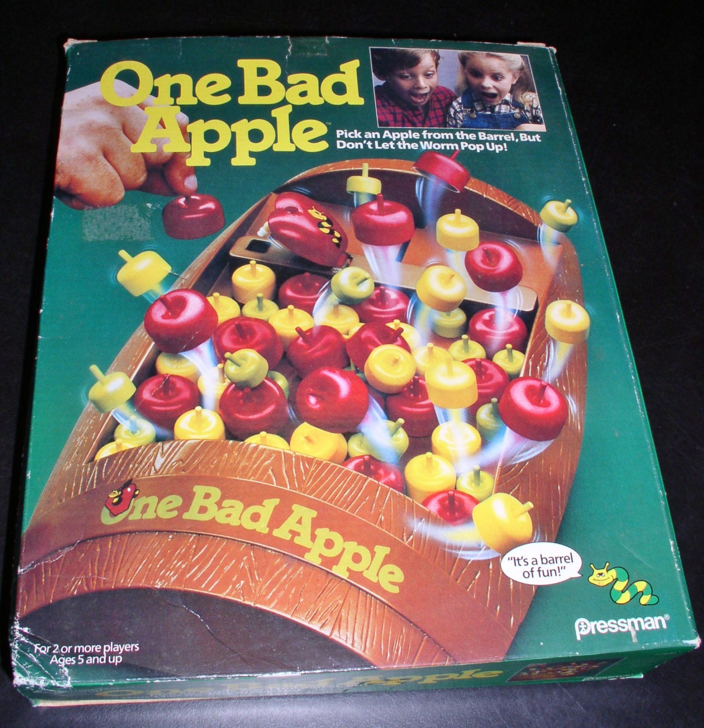 Vintage One Bad Apple Game Pressman 1988 Complete