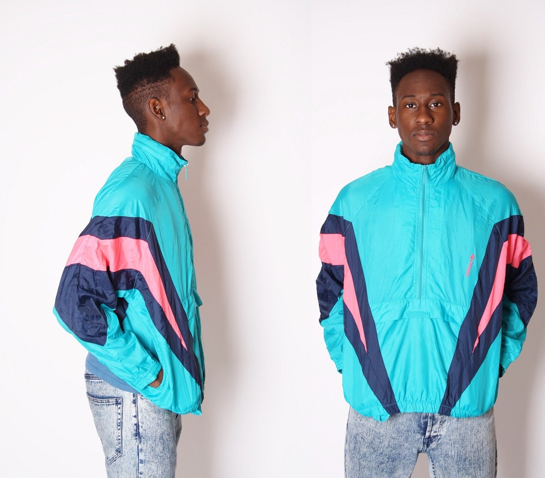 adidas neon windbreaker