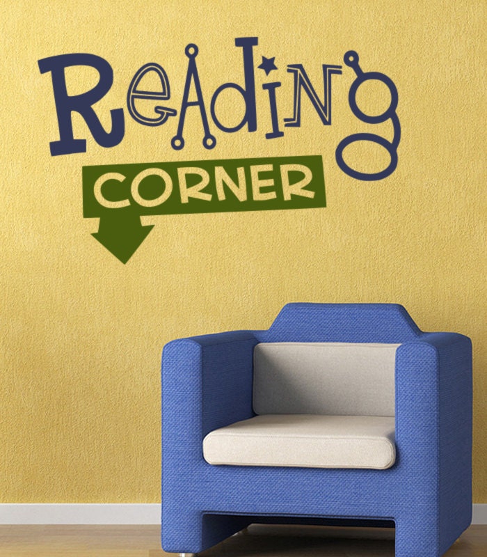 Classroom Wall Decal Reading Corner Llibrary Wall Sticker