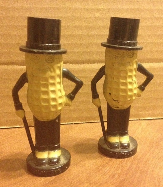 Mr Peanut Planters Vintage 1950s Plastic Salt by VintageGiftsMore