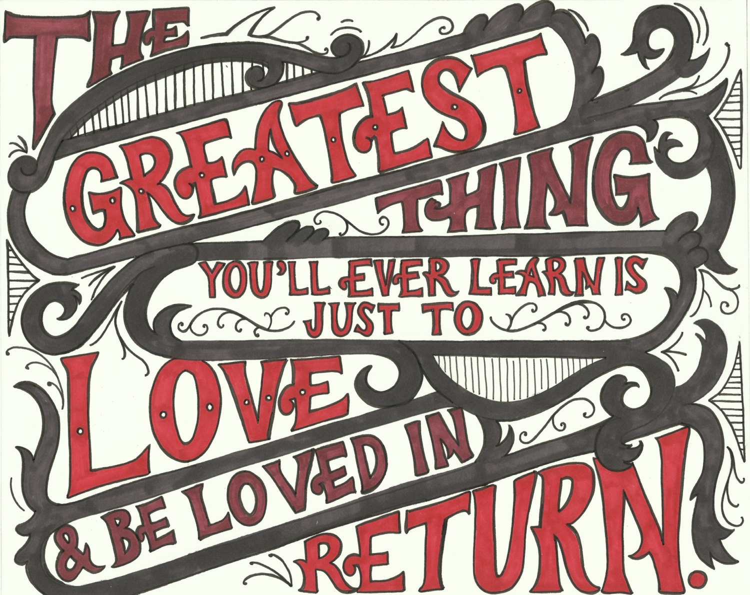 GREATEST THING YOULL EVER LEARN IS JUST greatest thing youll ever learn is just: