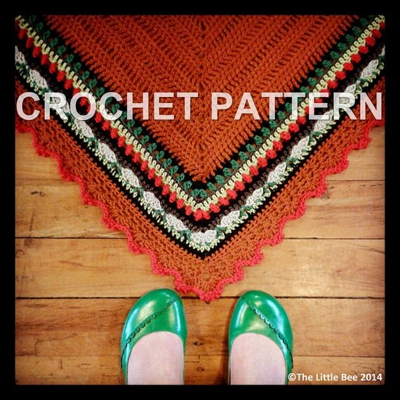 Items similar to Crochet Shawl Pattern ~ Instant Download ...