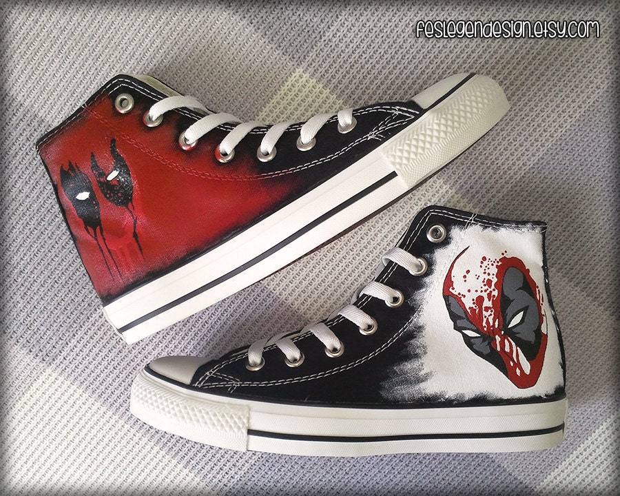 deadpool converse sneakers