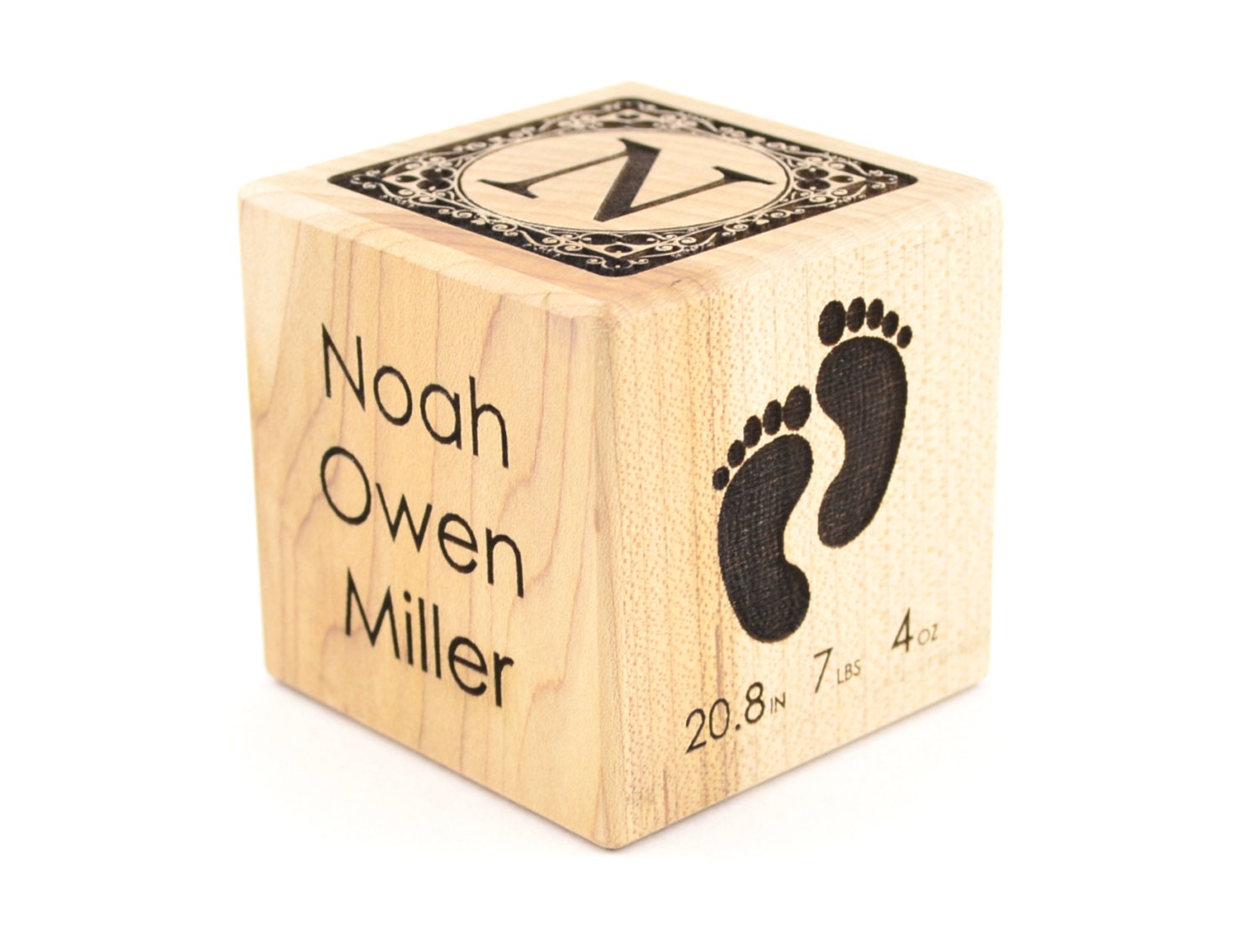 unique gifts new baby Newborn Koobik Gift Block Baby Birth Block Boy by Personalized