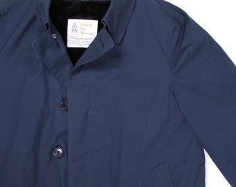 Vintage Blue Jacket - Men's Blue London Fog Coat - Maincoats 40R Large ...