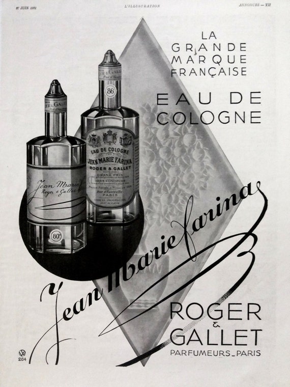 Eau de Cologne Jean Marie Farina Roger Gallet French