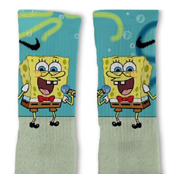 Spongebob Fast Shipping Nike Elite Socks Customized by FreshElites