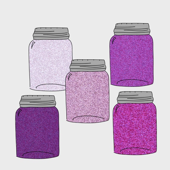 Mason Jar Hand Drawn Clip Art by intothethicket on Etsy