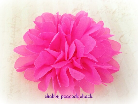 hot pink chiffon shabby flowers large wholesale shabby chic hot pink chiffon shabby flowers large wholesale shabby chic