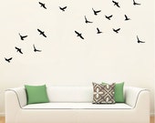 Wall Vinyl Decal Flying Birds