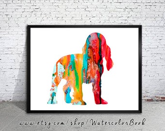 English Cocker Spaniel 3 Watercolor, Children's Wall Art, Cocker Spaniel watercolor, watercolor painting, dog art, dog watercolor, dog print