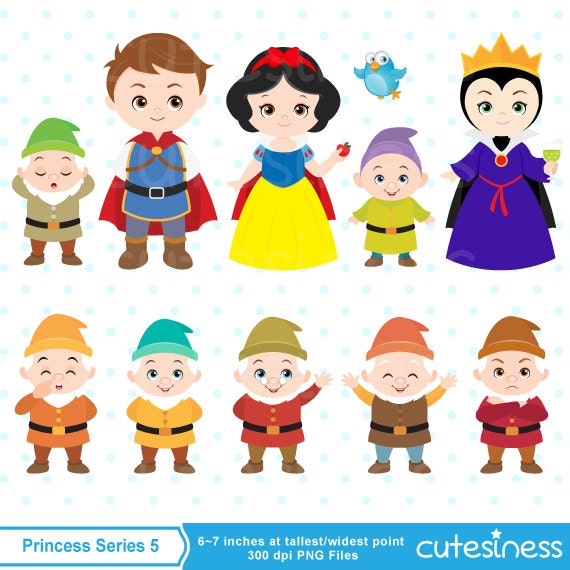 clip art snow white and the seven dwarfs - photo #36