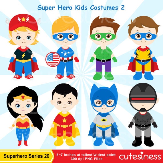 superhero clipart etsy - photo #2