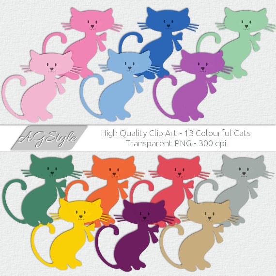 cat clip art etsy - photo #32