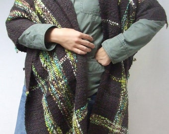 Woman poncho oversized poncho shawl woman coat handwoven wrap shawl maternity clothing wool poncho coat shawl shrug pure wool poncho sweater