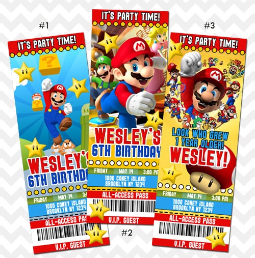 Free Printable Mario Kart Invitations 7