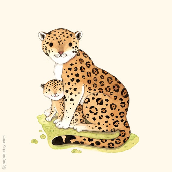 j is for jaguar watercolor painting