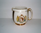Ringtons Tea Souvenir Vintage Water Jug Vintage Pitcher Coronation of HM Queen Elizabeth II Vintage Royalty Royal Souvenir Royal Collectible