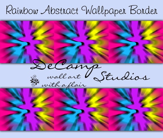form select border Room RAINBOW Wall Wallpaper Teen Border DYE Decals Abstract TIE Girls form select border Room RAINBOW Wall Wallpaper Teen Border DYE Decals Abstract TIE Girls